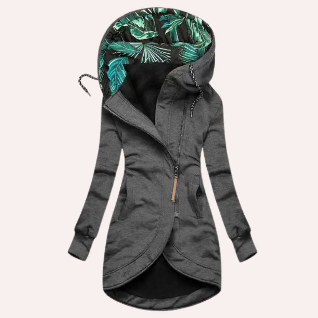 Chaqueta polar elegante con capucha para mujer – ROBERTA