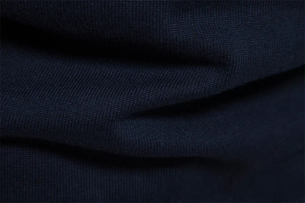 Jersey de hombre con cremallera corta y diseño de rayas – TREVOR