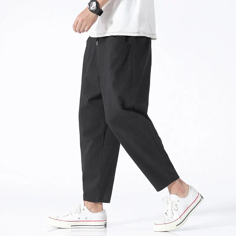 Pantalón de lino ligero y transpirable para hombre – VENTO