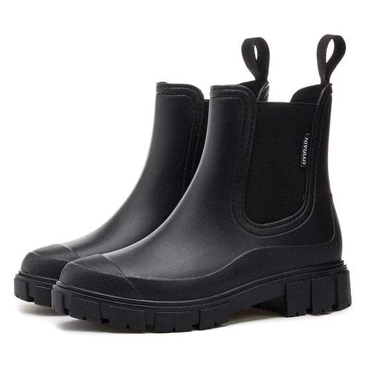 Botines de lluvia tipo Chelsea para mujer, impermeables y antideslizantes – RAINELLA