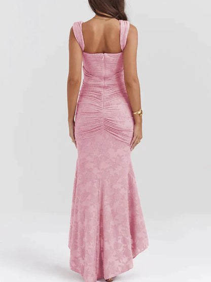 ARIELLE – Vestido sirena de encaje elegante con opciones sin tirantes y hombros descubiertos