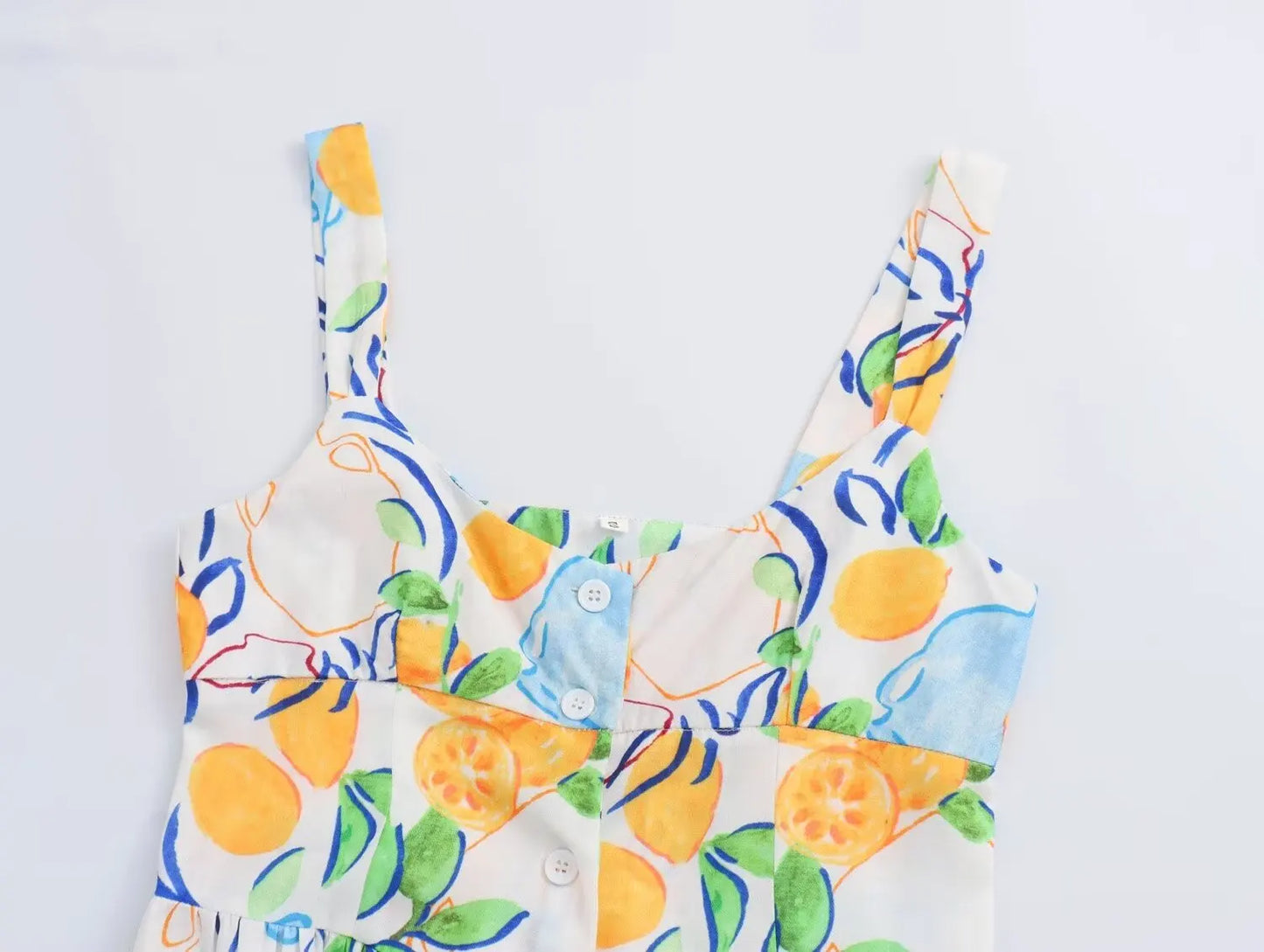 Luna – Vestido con tirantes y corte en A para mujer