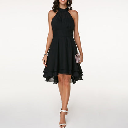 Destiny – Vestido midi veraniego ajustado con cuello halter para mujer