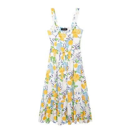 Luna – Vestido con tirantes y corte en A para mujer