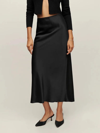 Sienna – Falda midi lujosa para mujer