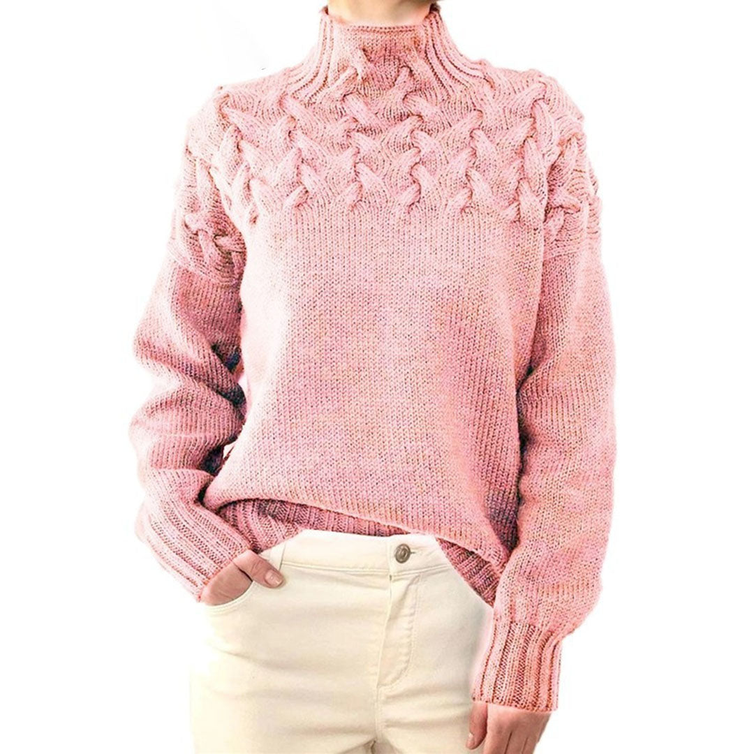 MARTA - Suéter de punto con cuello alto para mujer
