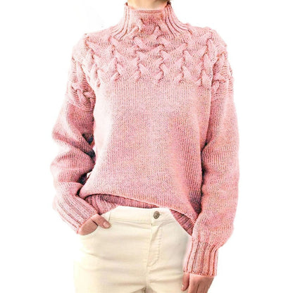 MARTA - Suéter de punto con cuello alto para mujer