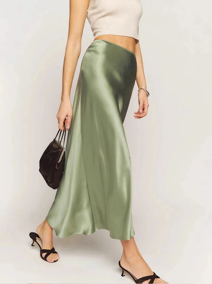 Sienna – Falda midi lujosa para mujer