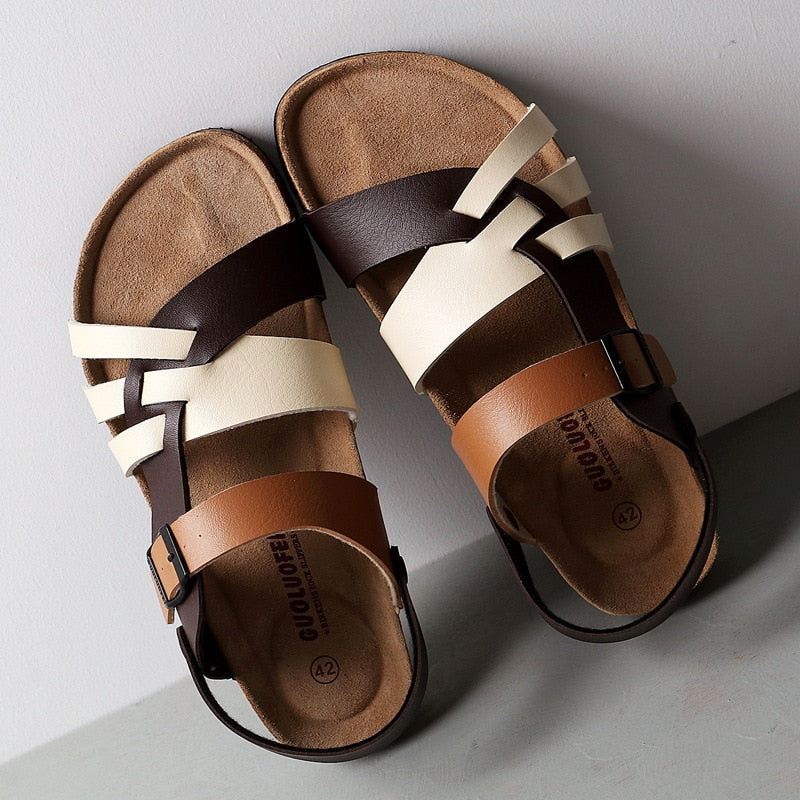 Sandalias de hombre con tiras ajustables y suela antideslizante – BELYOR