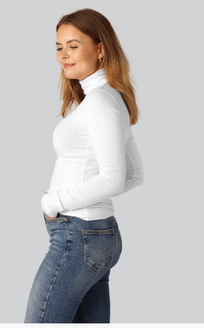 ISLA - Suéter de cuello alto ajustado con diseño elegante para mujer