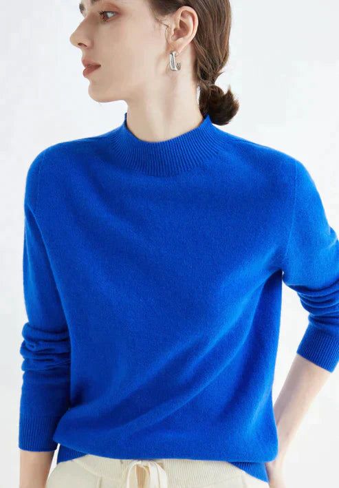 ANDI – Suéter clásico de cuello alto para mujer