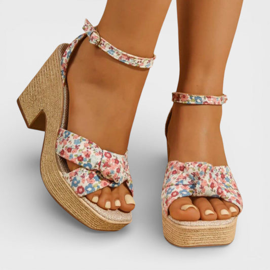 CAMILA – Sandalias de cuña boho para mujer