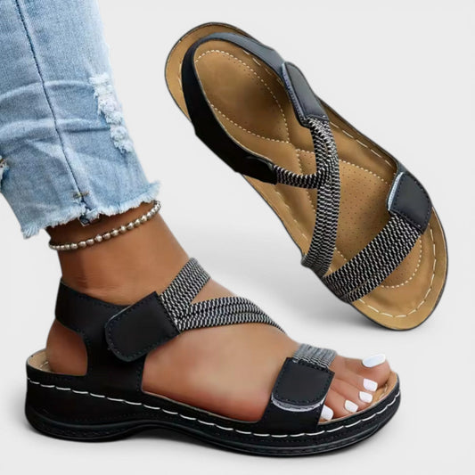 ALICIA – Sandalias de cuña con suela gruesa para mujer