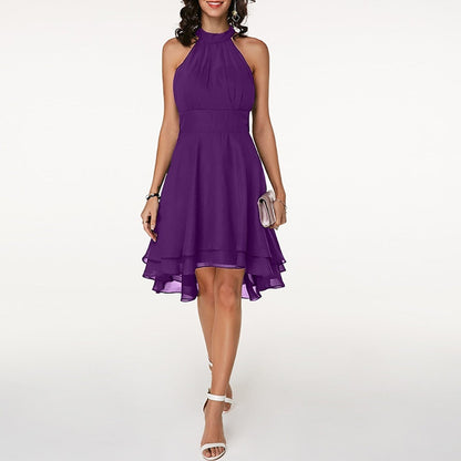 Destiny – Vestido midi veraniego ajustado con cuello halter para mujer