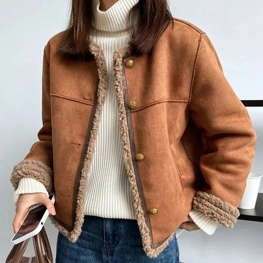 SAMIRA - Abrigo de invierno lujoso para mujer