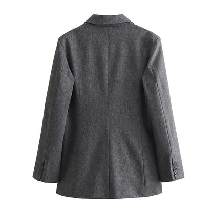Traje de mujer con blazer entallada y pantalón de vestir – AVELINE