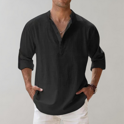 Nordic – Camisa oversize de lino para hombre