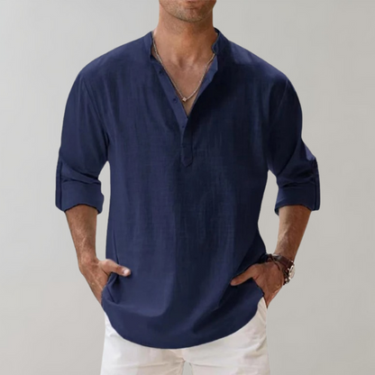Nordic – Camisa oversize de lino para hombre