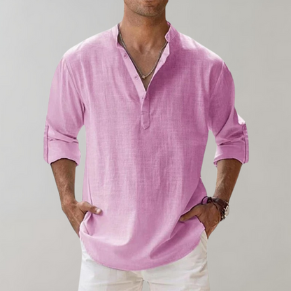 Nordic – Camisa oversize de lino para hombre
