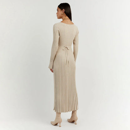 ABIGAIL – Vestido maxi de punto para mujer