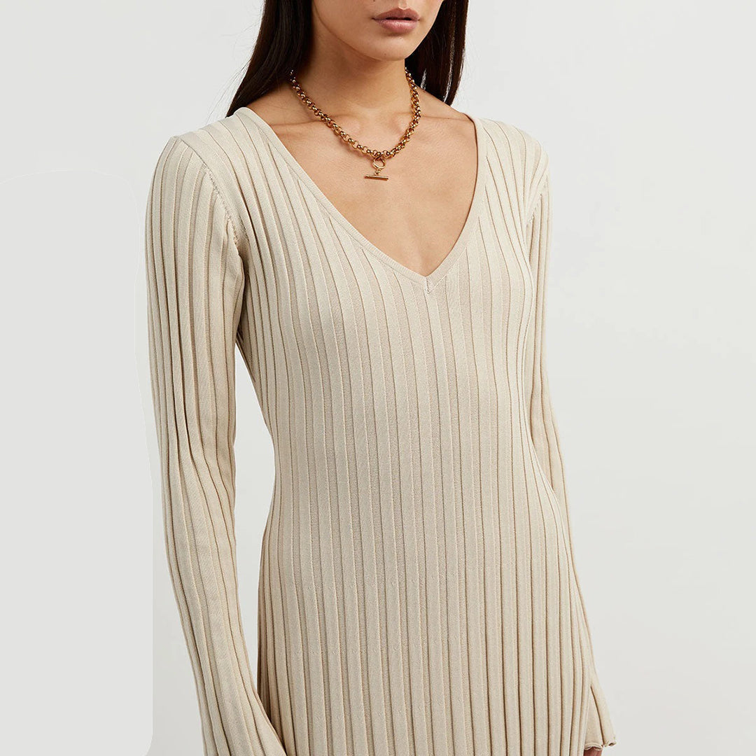 ABIGAIL – Vestido maxi de punto para mujer