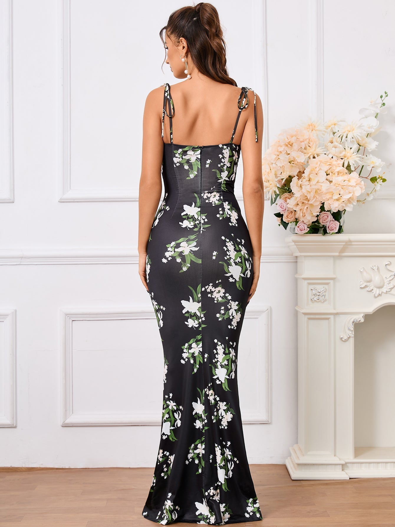 Florencia – Vestido floral de invitada de boda, de fiesta o graduación