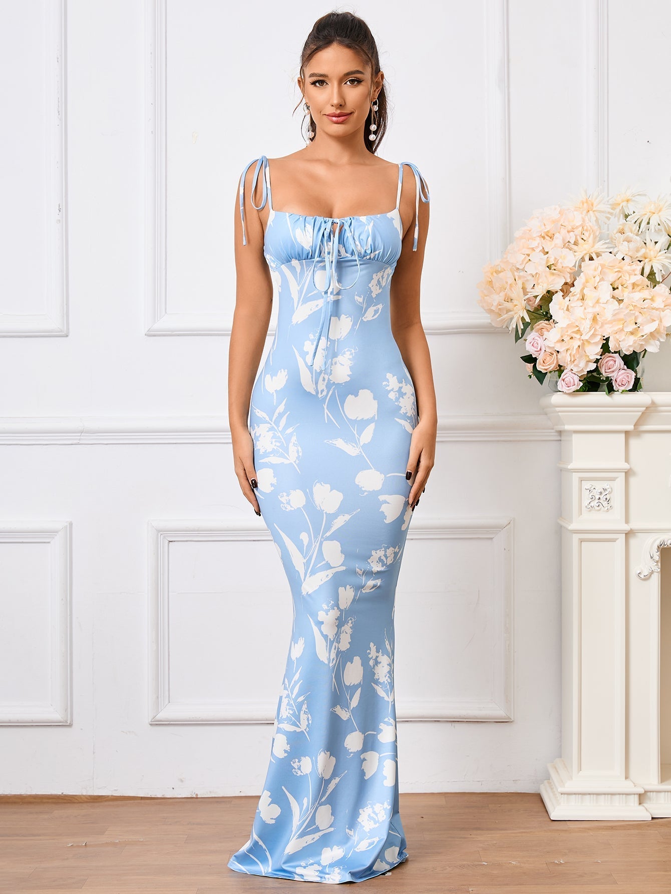 Florencia – Vestido floral de invitada de boda, de fiesta o graduación