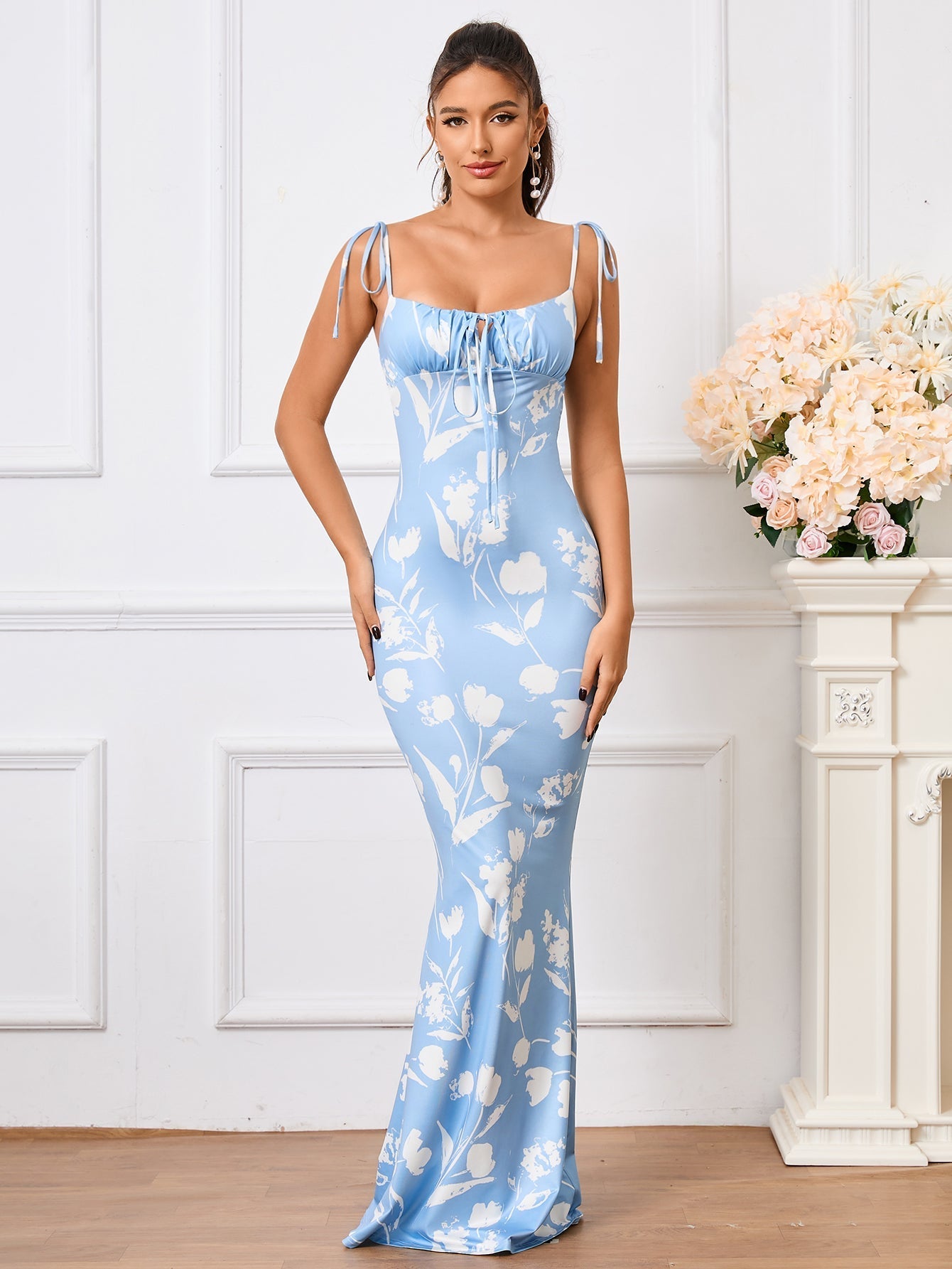 Florencia – Vestido floral de invitada de boda, de fiesta o graduación