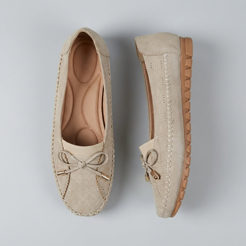 BELÉN – Mocasines ortopédicos con lazo y perforaciones para mujer