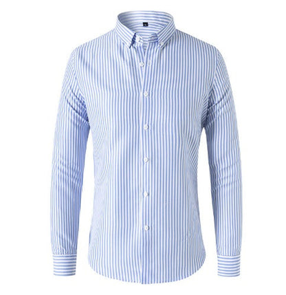 Everett – Camisa de hombre de corte entallado con rayas verticales