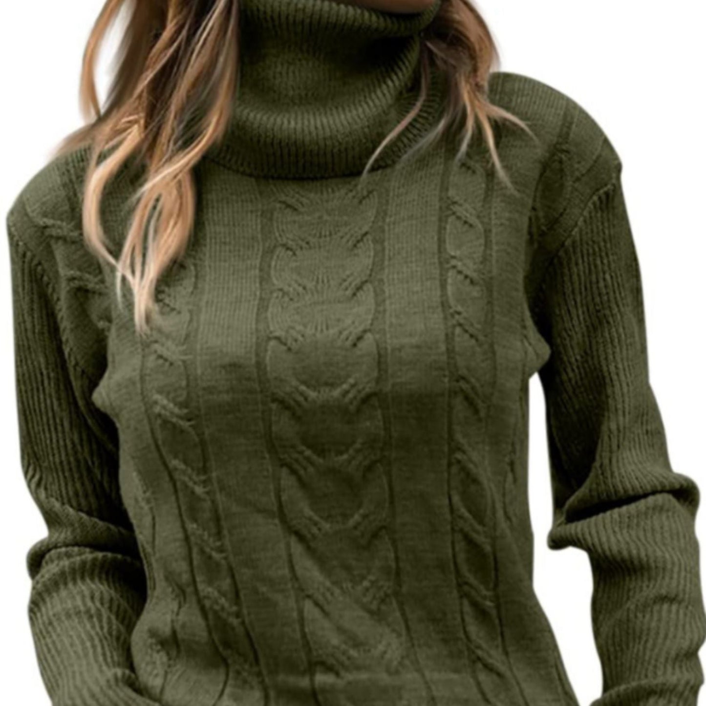 FAYA - Suéter de cuello alto para mujeres