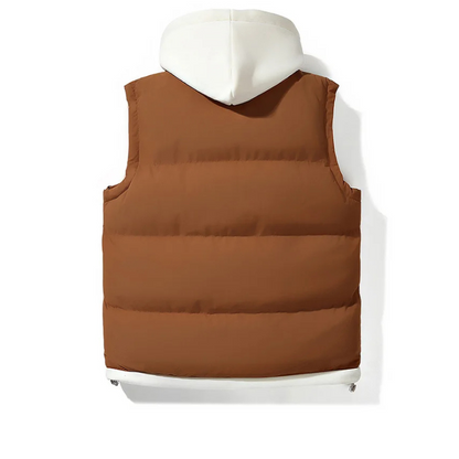 LIAVEN – Chaleco acolchado tipo puffer para hombre con capucha