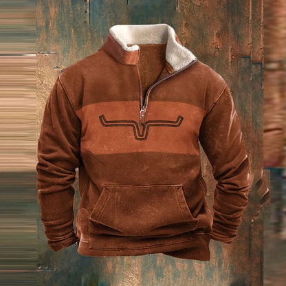 EMIL - Chaqueta gruesa con bolsillos delanteros para hombre