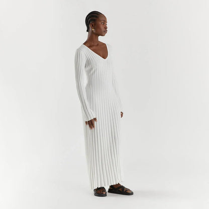 ABIGAIL – Vestido maxi de punto para mujer