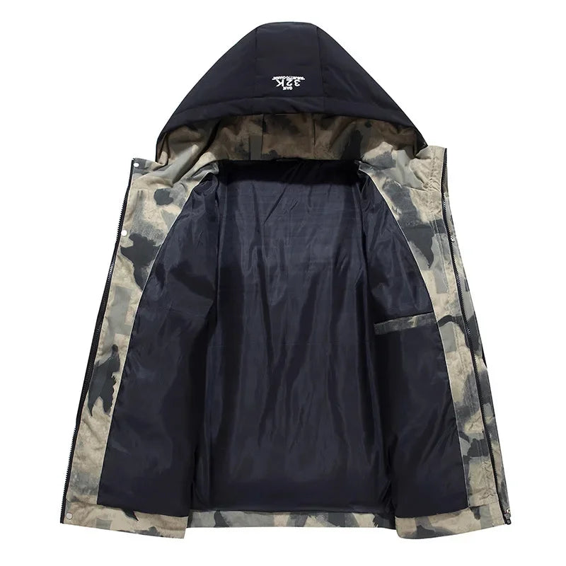 Chaqueta acolchada de invierno para hombre con capucha – JAKEN