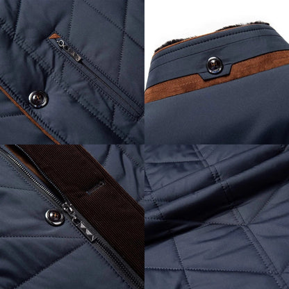 Chaqueta de invierno para hombre con cuello alto y cremallera – MACKSTON