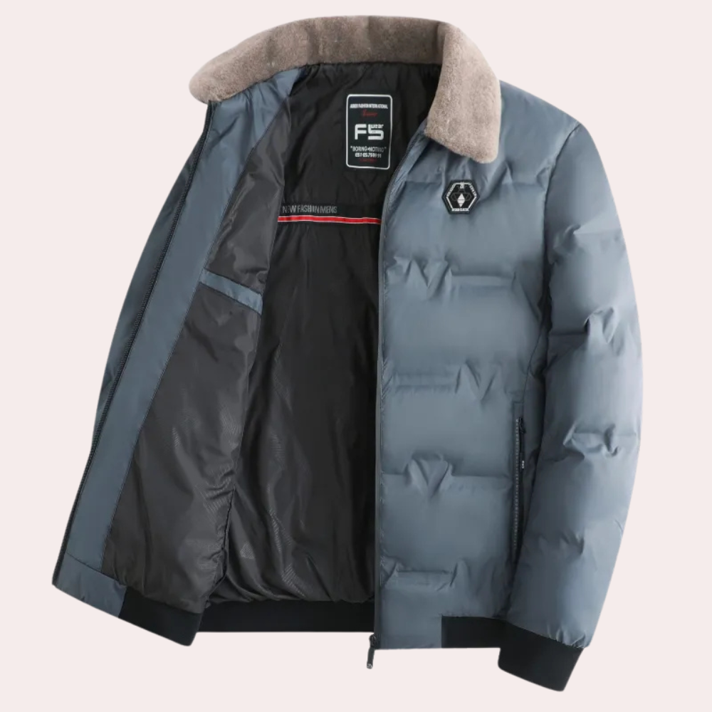 BRUNO - Chaqueta acolchada para hombre con cremallera