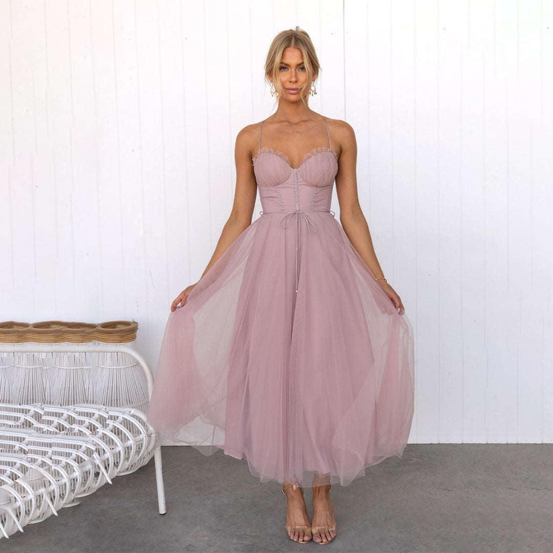 Celestina – Vestido midi de gala para mujer