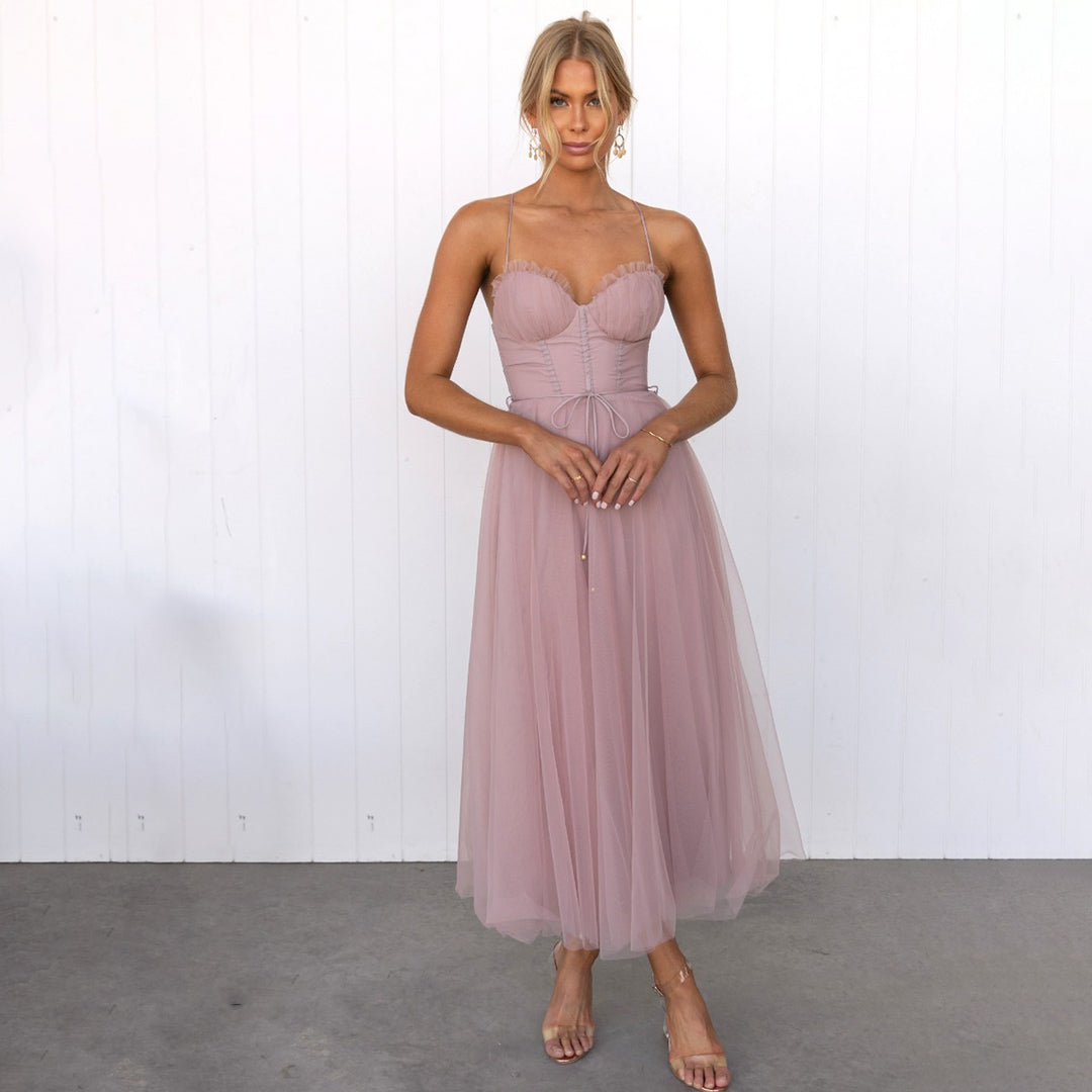 Celestina – Vestido midi de gala para mujer