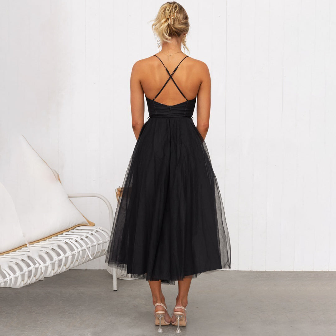 Celestina – Vestido midi de gala para mujer