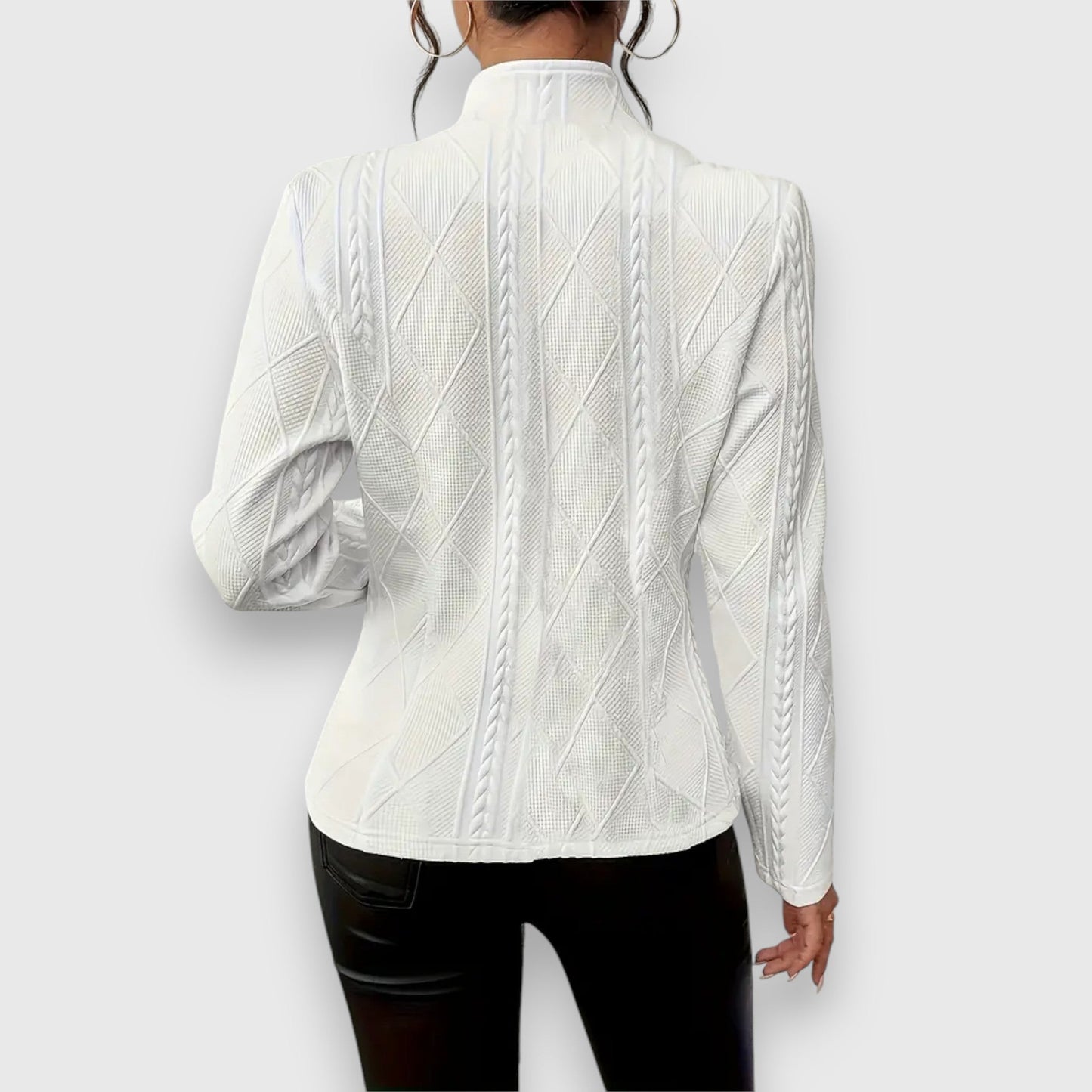 Blazer entallada con textura estructurada para mujer – VERA