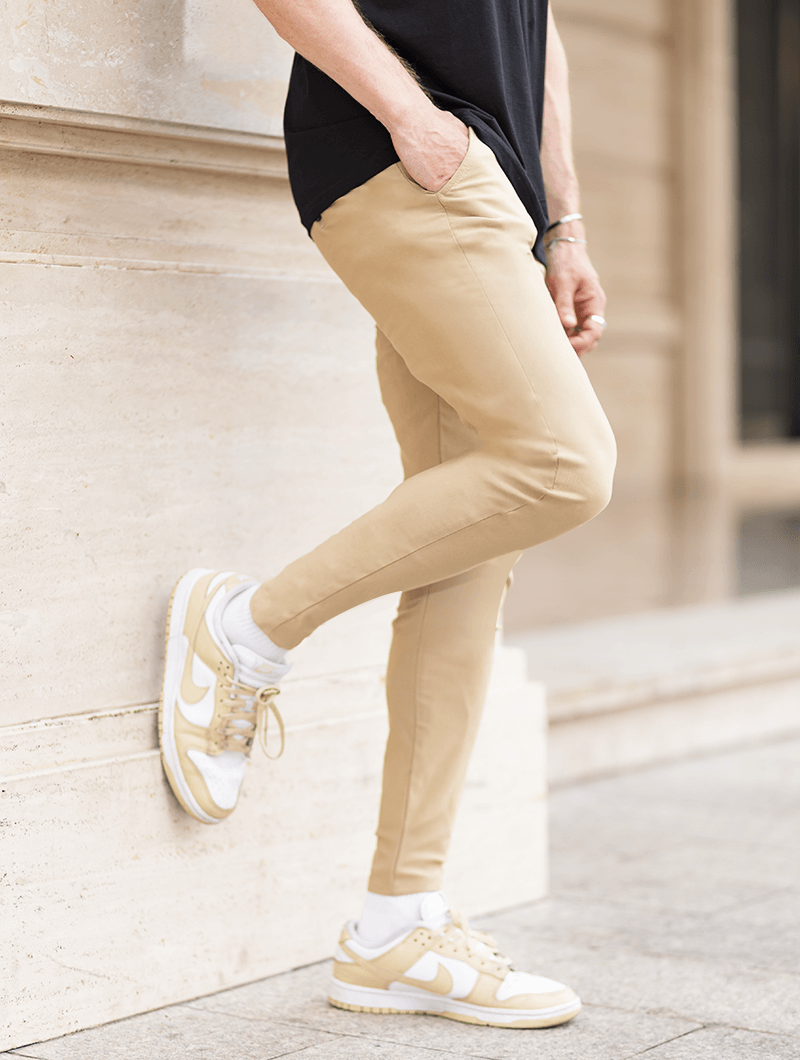 Pantalón slim fit elástico para hombre – ZACHARY