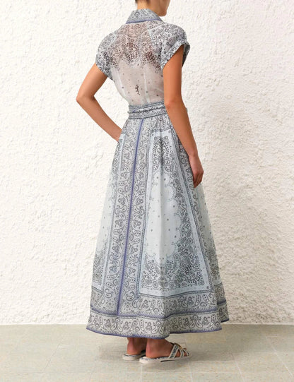 Conjunto veraniego elegante de dos piezas con cintura ajustable – LUCINNE