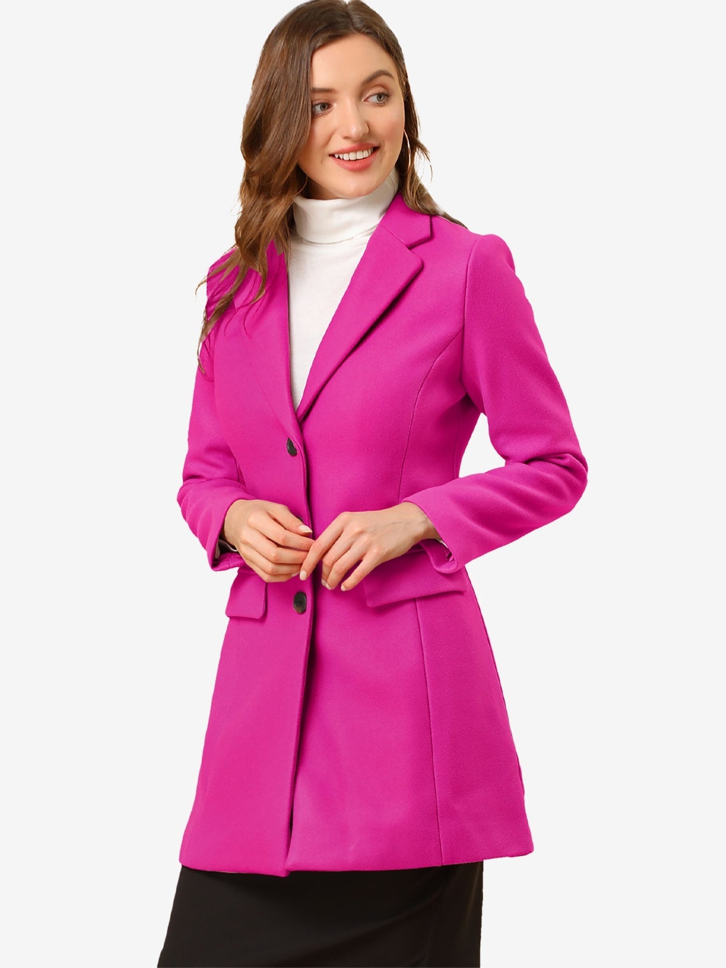 Abrigo de invierno para mujer con solapa clásica – LIVARA