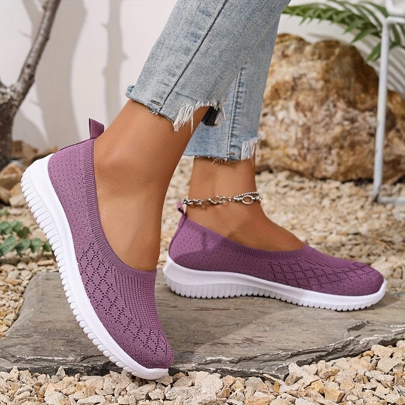 Aura – Zapatillas slip-on para mujer con suela flexible