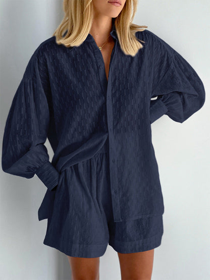 Conjunto veraniego de blusa fluida y short ligero para mujer – ZAYRA