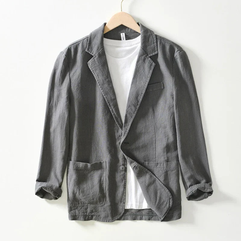 Asher – Blazer casual para hombre con solapa tipo notch