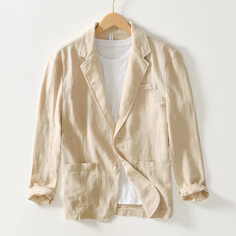 Asher – Blazer casual para hombre con solapa tipo notch