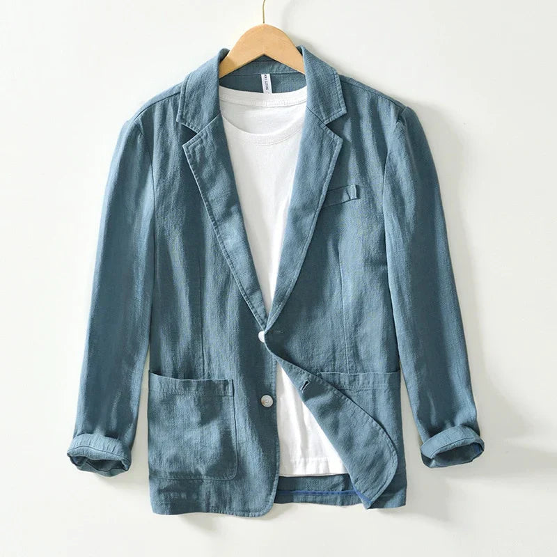 Asher – Blazer casual para hombre con solapa tipo notch