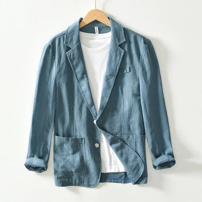 Asher – Blazer casual para hombre con solapa tipo notch